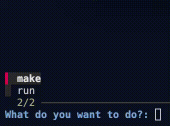 Interactive Command Runner